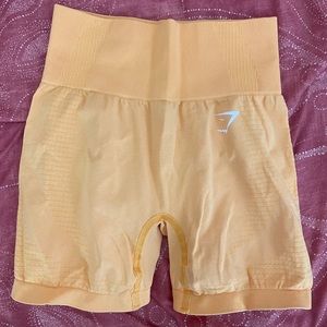 Gymshark vital seamless orange shorts, size small, worn once